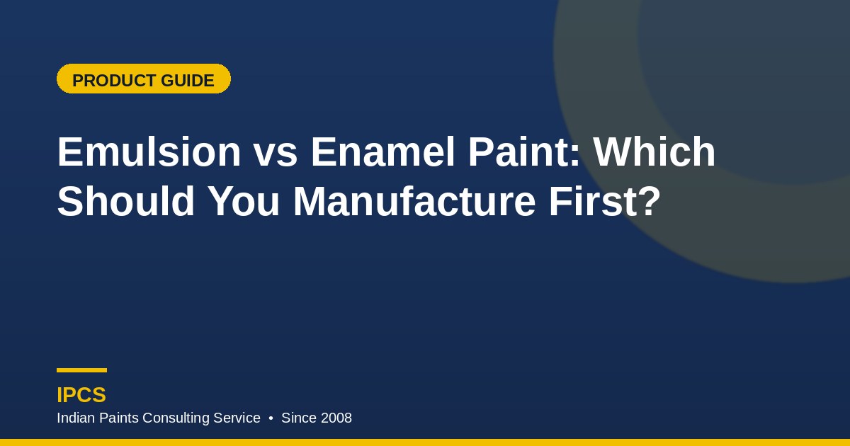 Emulsion vs Enamel Paint: Which to Choose?